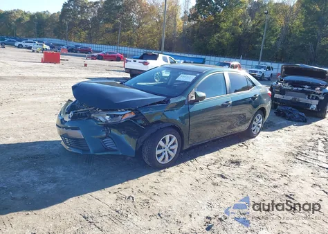 2016 Toyota Corolla Le z USA, uszkodzony, nr VIN 2T1BURHE1GC689354